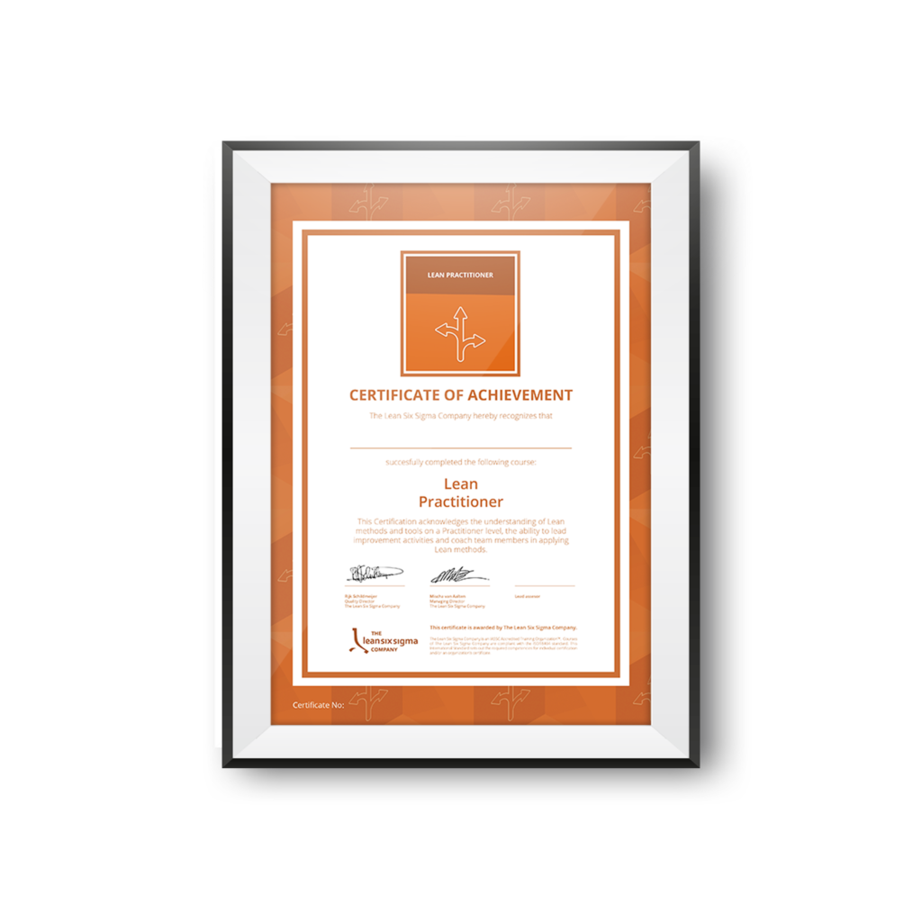 Lean Practitioner certificate